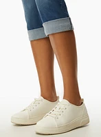 Capri en denim avec ourlets à revers