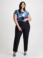 Floral Print Top & Signature Fit Pants