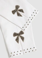 Bow Detail Slim Leg Jeans