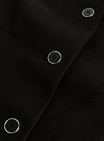 Stretch Wool Blend Coat