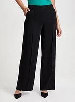 Pantalon Olivia à jambe large surpiqûres – régulier