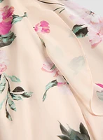 Floral Chiffon Midi Dress