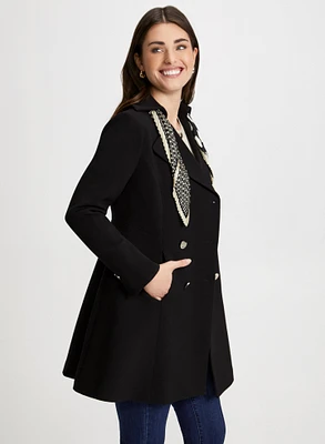 Double Row Button Front Coat