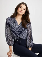 Bandana Print Blouse