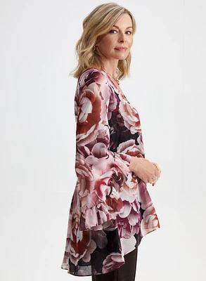 Floral 3/4 Sleeve Blouse