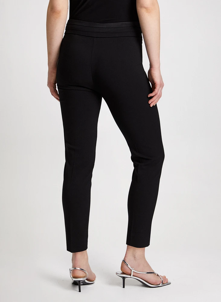 Slim Leg Pull-on Bengaline Pants