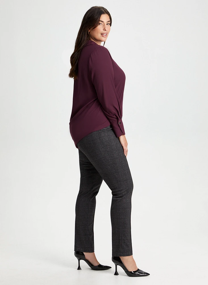 Pull-On Straight Leg Pants