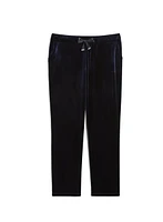 Velour Straight Leg Pull-On Pants