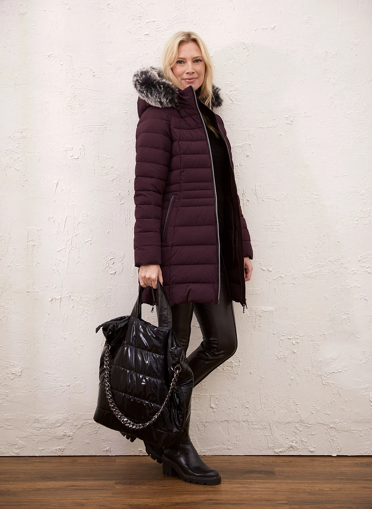 Stretch Vegan Down Coat