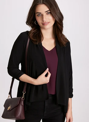 Asymmetric Open Front Cardigan