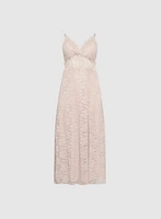 Corset-Style Lace Dress