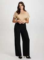 Satin Top & Olivia Wide-Leg Pants