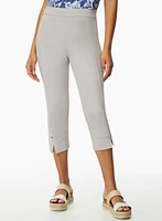 Pull-On Side Slit Capris