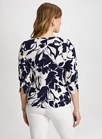 Floral 3/4 Sleeve Top