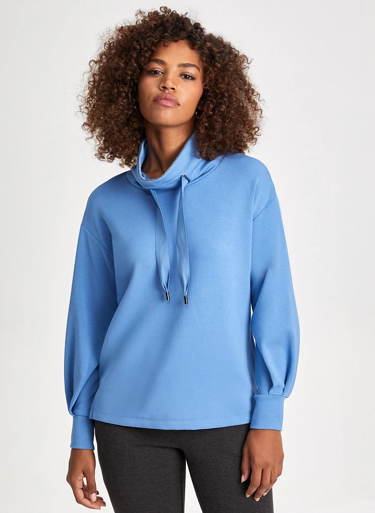 Lightweight Funnel Neck Top