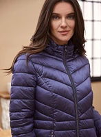 Packable Vegan Down Quilted Coat