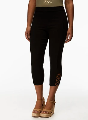 Cross Detail Capris