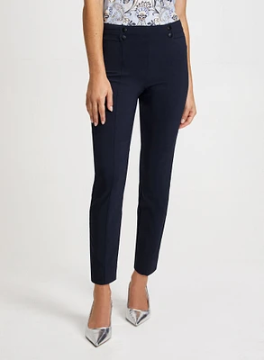 Slim Leg Pull-on Bengaline Pants