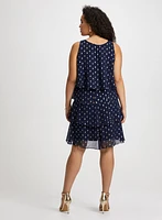 Tiered Polka Dot Print Dress