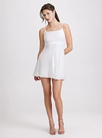 Square Neck Sequin Dress