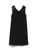 Shoulder Detail Sleeveless Dress