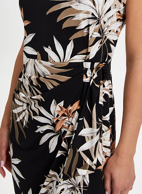 Leaf Motif Day Dress