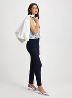Slim Leg Pull-on Bengaline Pants