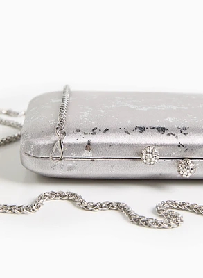 Marbled Metallic Clutch