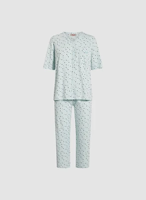 Heart Print Pyjama Set