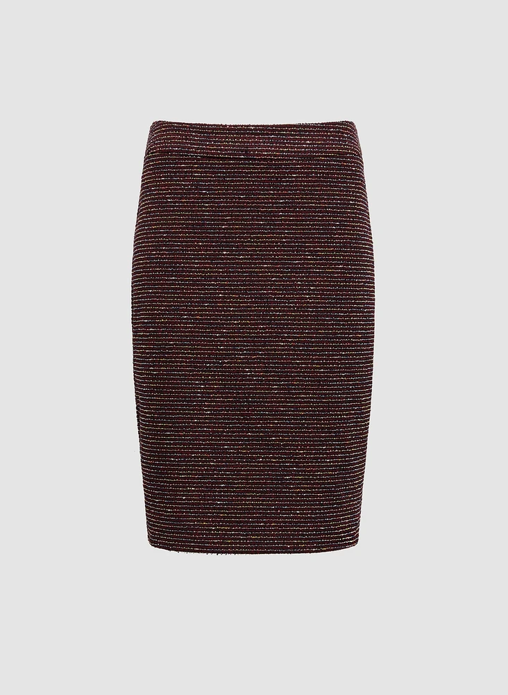 Bouclé Pencil Skirt