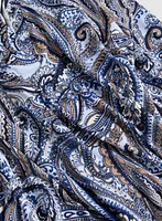 Haut col fendu avec motif cachemire