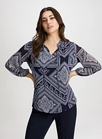 Bandana Print Blouse