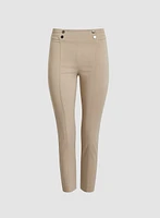 Pantalon jambe étroite en bengaline à enfiler