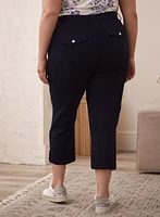 Zipper Detail Cargo Capris