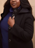 Manteau en mélange de laine extensible