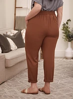 Pantalon jambe droite en tencel