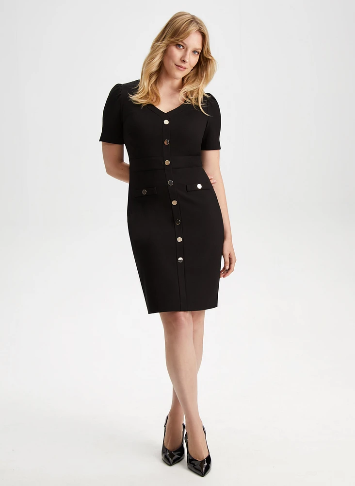 Button Front Dress