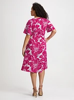 Floral Self-Tie Sash Dress