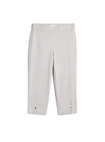 Pull-On Side Slit Capris