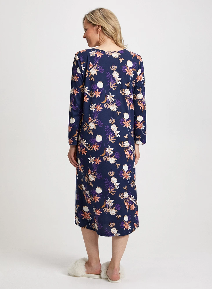 Floral Print Nightgown