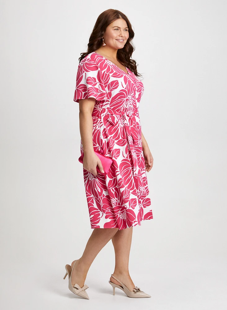 Floral Print Fit & Flare Dress