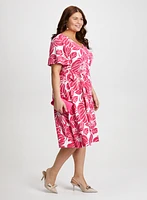 Floral Print Fit & Flare Dress
