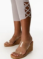 Cross Detail Capris