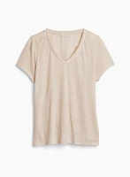 T-shirt basique à encolure en V