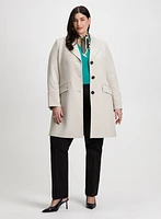 Notch Collar Jacket & Straight Leg Pants