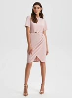 Belted Sheath Dress