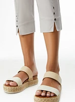 Pull-On Side Slit Capris