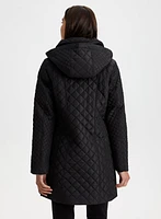 Diamond Quilted Coat