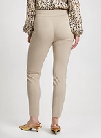 Pantalon jambe étroite en bengaline à enfiler