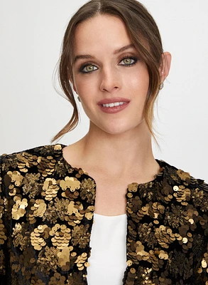 Veste courte à sequins